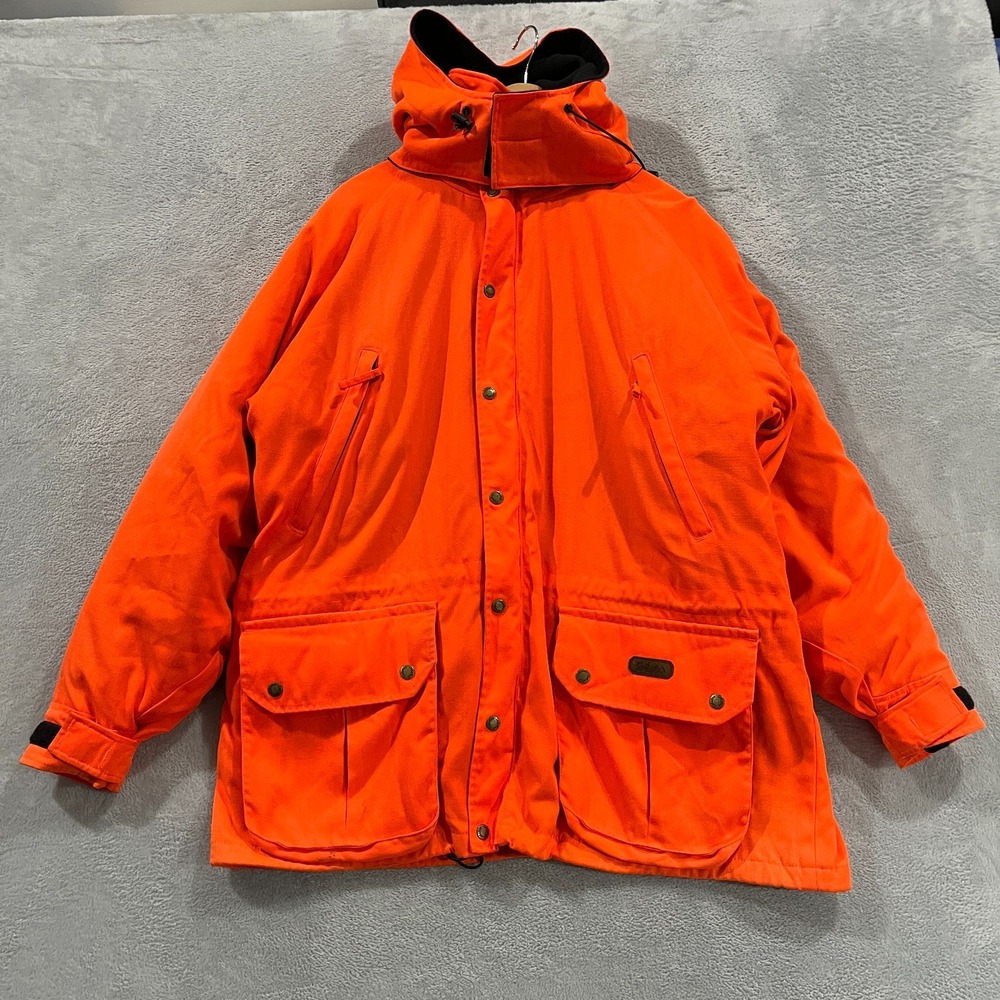 Cabela's Jacket Men L 3 in 1 Insulated Hunting Parka Outdoor Gear Blaze Orange